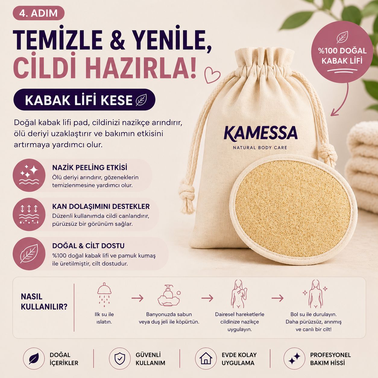 Kamessa™ Doğal Vücut Bakım Seti