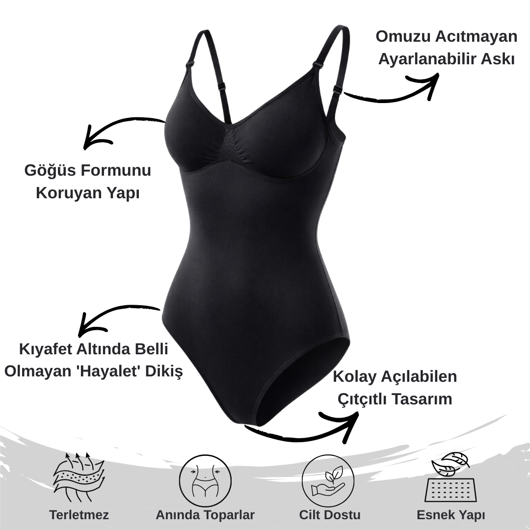 Kamessa™ Çıtçıtlı Zıbın Korse