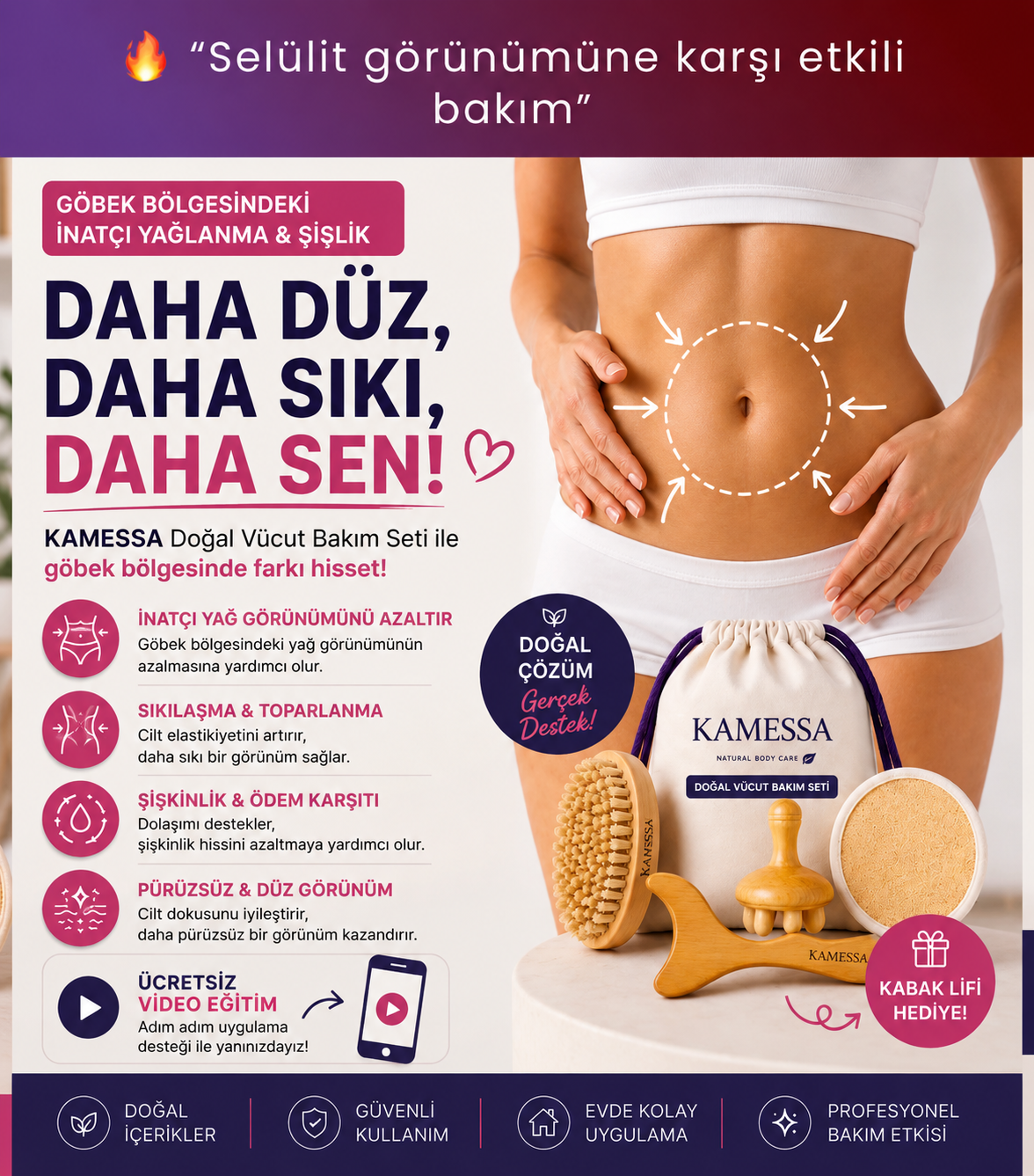 Kamessa™ Doğal Vücut Bakım Seti